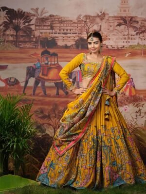 Prisha Creation is Launching New Kalamkari Lehenga Choli