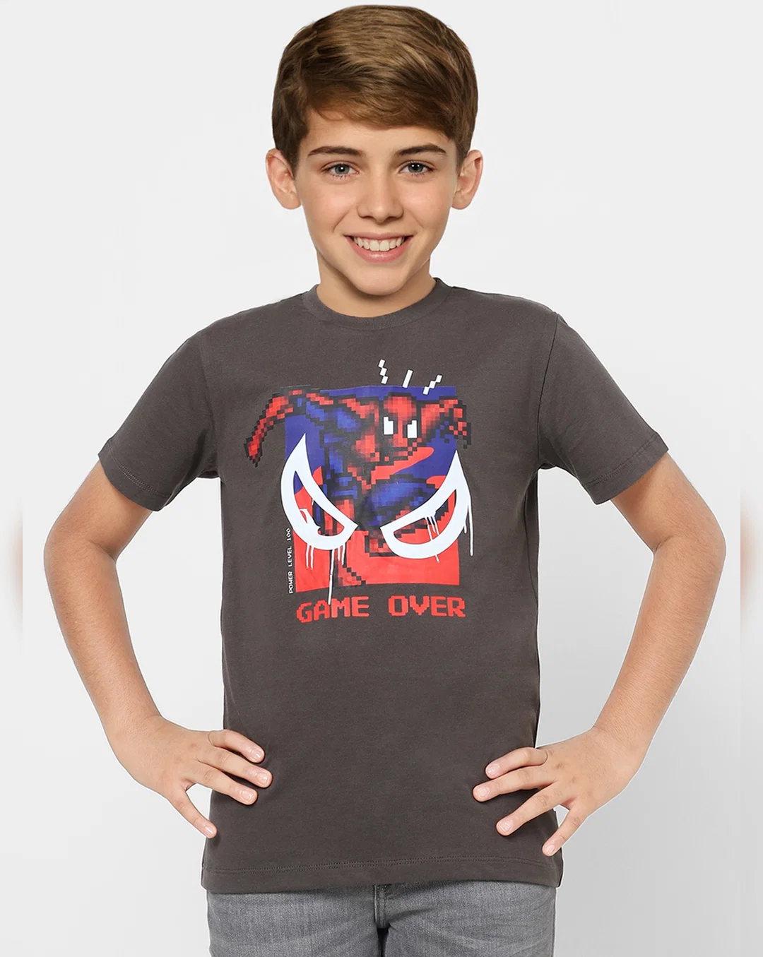 BOYS NAVY BLUE CREW NECK T-SHIRTA - Image 2