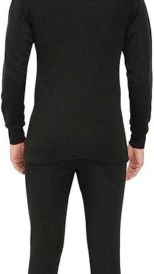 Lux Cottswool Men’s R-Neck Thermal Top and Lower Set