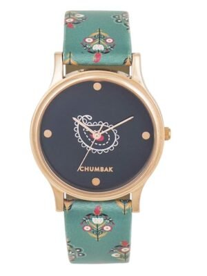 Chumbak Round Dial Analog Watch for Women|Paisely Garden Collection