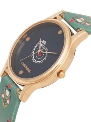 Chumbak Round Dial Analog Watch for Women|Paisely Garden Collection