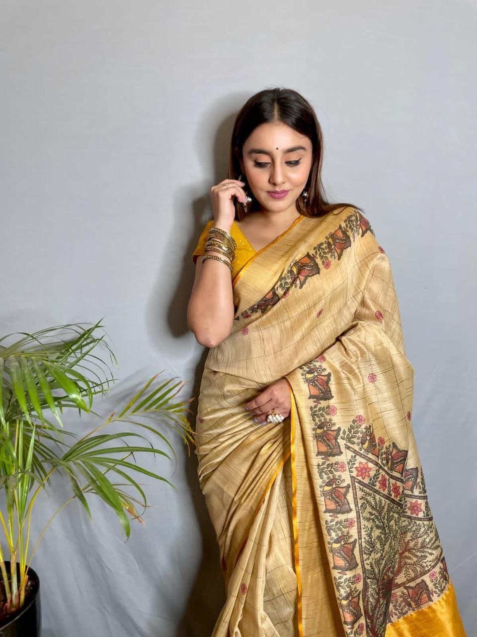*Export Quality Ready To Wear Saree The Black Churidar Leggings * - Image 2