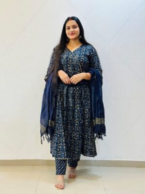 *Anarkali Angrakha Style Suit* 😍💞