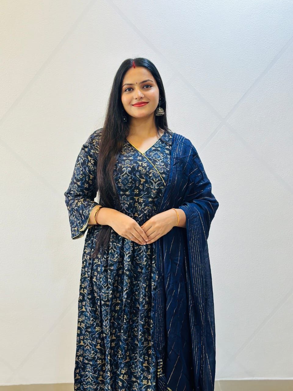 *Anarkali Angrakha Style Suit* 😍💞 - Image 3