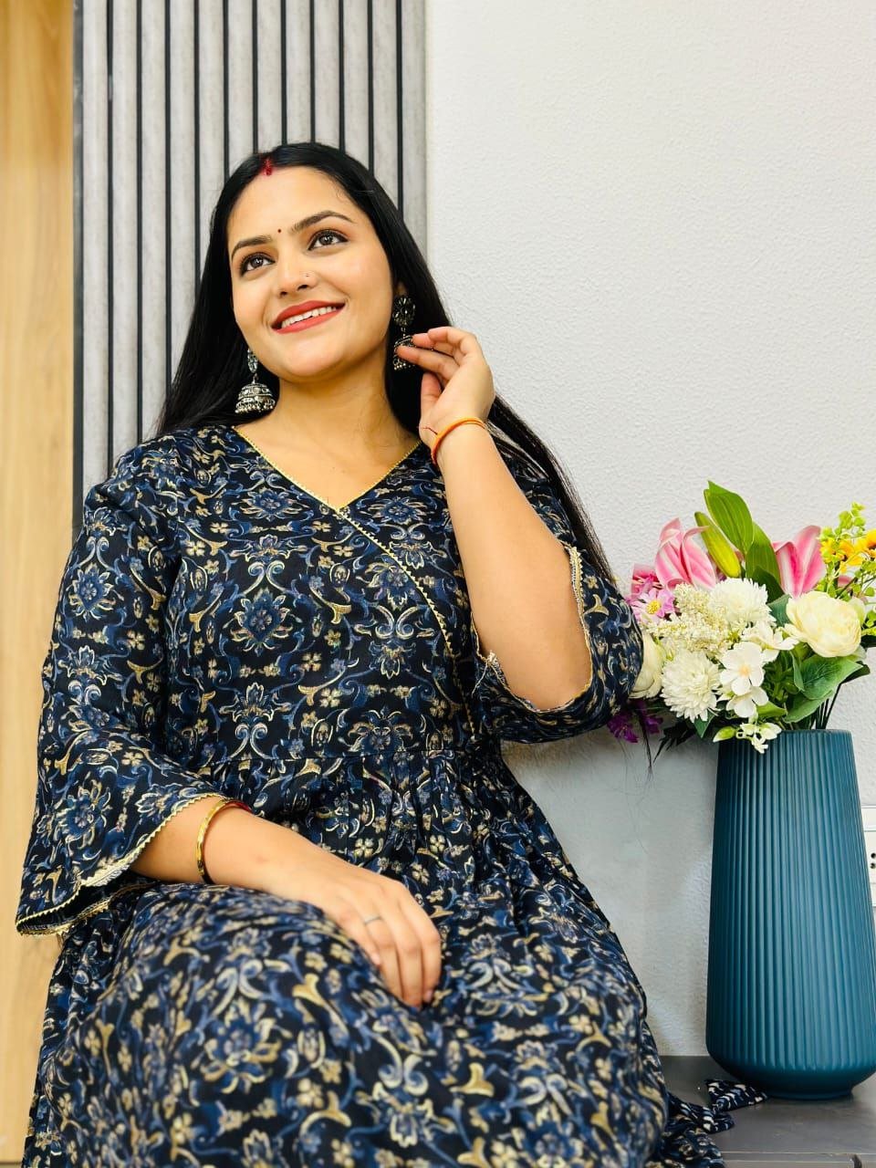 *Anarkali Angrakha Style Suit* 😍💞 - Image 4