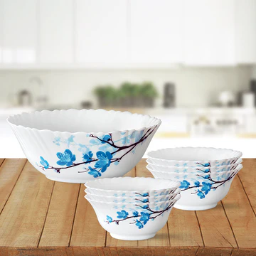 Blue Blossom Ceramic Serving Bowl Set