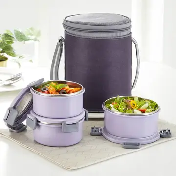 Insulated Portable Lunch Box Set